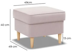 Podnožka VELO svetlosivá