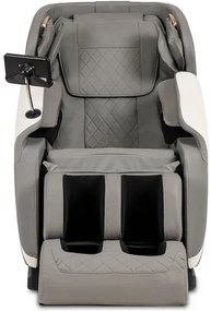 Masážne kreslo GALACTICO  sivé, ekokoža, anglické menu