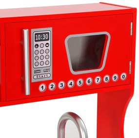 Detská kuchynka, MDF 84x31x89 cm, červená