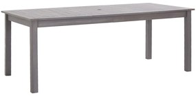 Záhradný stôl, ošúchaná sivá 200x90x74 cm, akáciový masív 311850