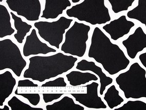 Biante Zamatová obliečka na vankúš Tamara TMR-015 Čiernobiely žirafí vzor 70 x 90 cm