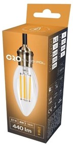 LED žiarovka E14 C35 4W Farba: 2700K Teplá biela