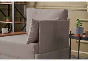 Rohové kreslo TULA béžové pravé