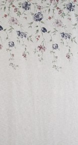 ZÁVES NA KRÚŽKOCH ALICE 140X250 CM KVETY