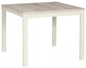 Konferenčný stolík FROST 60x60 cm, krémová / dub alpský
