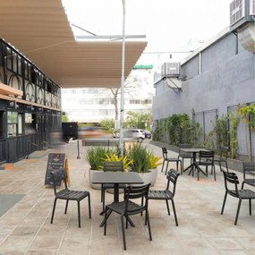 SKY 80 záhradný stôl black