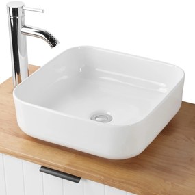 Umývadlo na dosku Houseland Lavio 80 cm biele