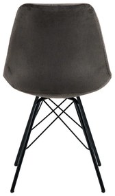 Tmavosivá jedálenská stolička Eris - Actona