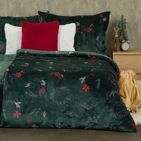 4Home Obliečky mikroflanel Poinsettia, 140 x 220 cm, 70 x 90 cm