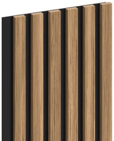 Mexen Lam-B, akustické stenové lamely 275 × 30 cm, HDF doska 4 mm, technická dyha, orech svetlý, S100-275307-3015-017