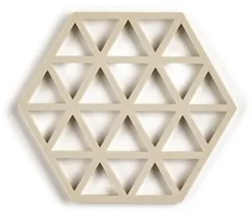 Béžová silikónová podložka pod hrniec Zone Triangles