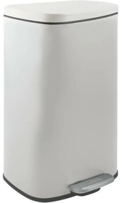 Spirella Pedálový odpadkový kôš soft-close Akira 50 l, matná biela, 50 l