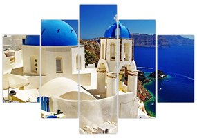 Obraz - Santorini, Grécko (150x105 cm)