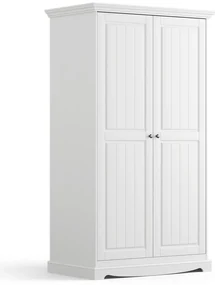 PROXIMA.store - Rustikálna šatníkoa skriňa 2.0 - BELLUNO ELEGANTE FARBA: biela