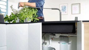 Hansgrohe Metris Select M71, kuchynská páková batéria 240, vyťahovateľná sprška, 2jet, sBox, chrómová, HAN-73817000
