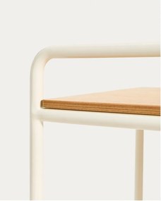 Detský písací stôl s doskou v dekore jaseňového dreva 45x82 cm Tinn – Kave Home