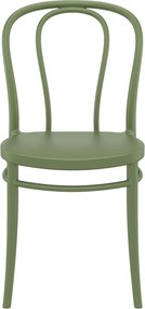 VICTOR záhradná stolička bez podrúčok olive green