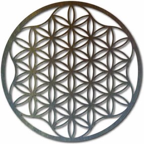 Obraz mandala na stenu z preglejky do 120 cm: Prírodná preglejka - Topoľ  natural Rozmer 50 cm 3964-49819 PR0337