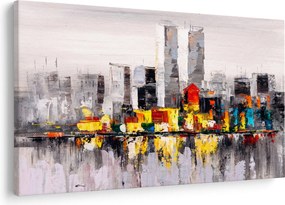 Obraz - Maľba veľkomesta (90x60 cm)