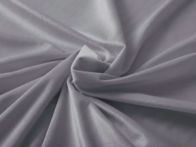 Biante Veľký zamatový oválny obrus Velvet Premium SVP-013 Sivý 200x240 cm