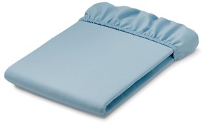 Napínacia posteľná plachta z mikrovlákna, svetlomodrá, nadmerná veľkosť