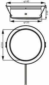Philips 8720169212800 podhľadové LED svietidlo Diamond, 1x 4,8 W 900lm 4000K