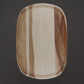 AMADEA Drevený podnos, masívne drevo, 25 cm