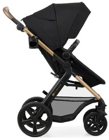 KINDERKRAFT - Kombinovaný kočík 3v1 MOOV 2 Pure black + autosedačka MINK PRO