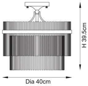 Endon 112575 - Prisadený luster MARIETTA 3xE14/7W/230V mosadz/číra