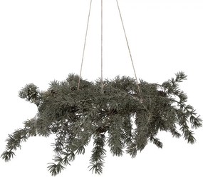Závesný vianočný umelý veniec Christmas Wreath Led - Ø 60*8 cm / 3*AA