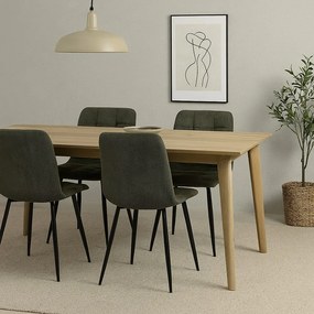 Zelené čalúnené jedálenské stoličky v súprave 2 ks Moseby – Bonami Essentials