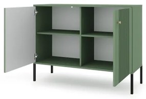 Komoda LUE zelená/čierna