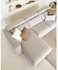 Béžová rohová pohovka (ľavý roh) Singa - Kave Home