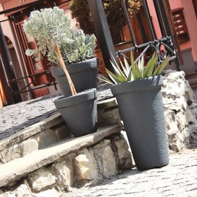 Květináč Yahir 63x40 cm antracitový