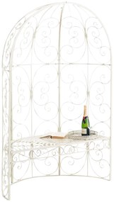 Oblúk na ruže Rosie s lavičkami - Krémová antik