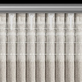 ZÁVES NA PÁSKE OLENA 140X270 CM TMAVOBÉŽOVÁ