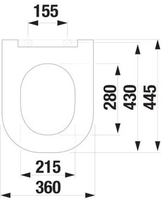 JIKA H8917167570631 - WC sedátko SoftClose MIO duroplast/biela