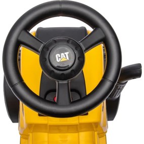 Odrážadlo traktor CAT 2xAA žltá/čierna