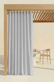 Záves na terasu TARAS GAIA s krúžkami sivý 140x250 cm