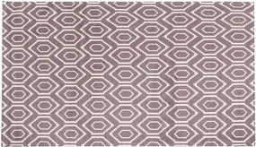 Vysokoodolný kuchynský koberec Honeycomb Hazel, 60x150 cm