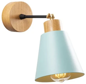 Nástenné svietidlo v tyrkysovej a prírodnej farbe ø 14 cm Manavgat – Opviq lights
