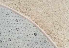 Protišmykový koberec ALPACA béžový kruh