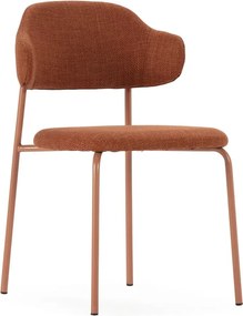 Jedálenská stolička v súprave v terakotovej farbe 4 ks Adriel – Marckeric