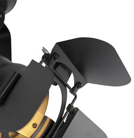 Inteligentný štúdiový reflektor čierny otočný a naklápací vrátane WiFi A60 - Movie