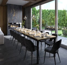 BERTRAM ROZKLADACÍ JEDÁLENSKÝ STÔL DUB ARTISAN 125 - 292 cm