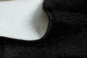 Kúpeľňový koberček SUPREME LINES línie, čierny kruh