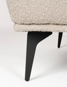 Béžová rozkladacia pohovka z textílie buklé 184 cm Cielke – White Label