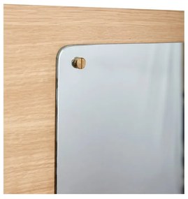 Nástenné zrkadlo s dreveným rámom 80x50 cm Split - Hübsch