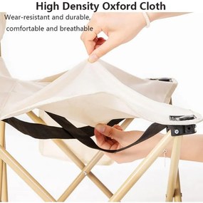 Skladacia rybárska stolička s praktickým puzdrom čierna