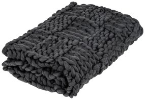 MERADISO® Pletená deka hrubej priadze, 120 x 150 cm (antracitová), šedá (100285408)